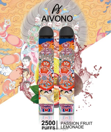 Vape Netistä – passionhedelmä limonadi Aivono AIM SNAKE 2500 0B8L315