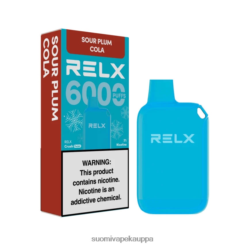 Vape Netistä – RELX Crush Pocket 6000 jäätä hapan luumu cola T062N219