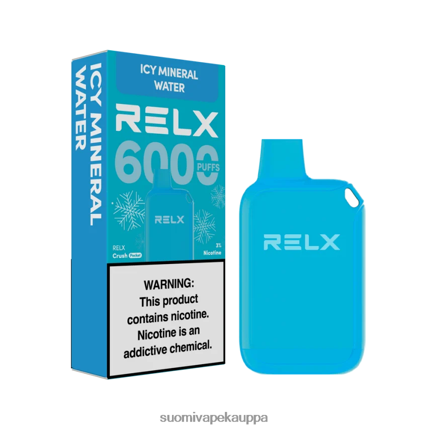 Vape Netistä – RELX Crush Pocket 6000 jäätä jäistä kivennäisvettä T062N223