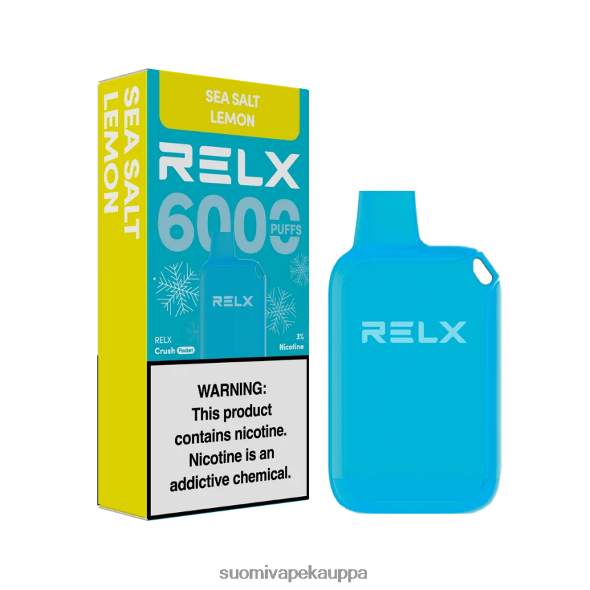 Vape Netistä – RELX Crush Pocket 6000 jäätä merisuola sitruuna T062N211