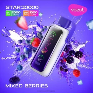 Vape Netistä – sekoitettuja marjoja VOZOL STAR 20 000 Z006D14