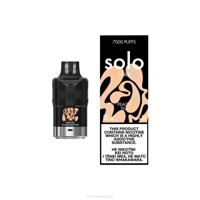 Vape Netistä – Solo MAX pod X4V479 persikka tee