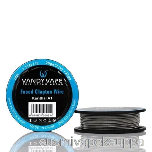 Vape Netistä Vandy Vape Erikoislankakelat Ka1 Sulatettu Clapton – 26ga*2(=)+32ga – 10ft – 1,77ohm