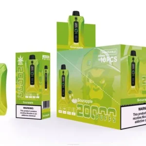 Vape Suomi – Bang Beach 20 000 puhallusta älykkään näytön vape TZ4V1 hapan omena
