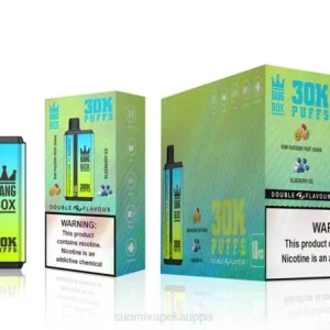 Vape Suomi – Bang Box 30 000 tuulahdusta kaksinkertaista makua TZ4V65 kiivi passionhedelmä guava & mustikkajää