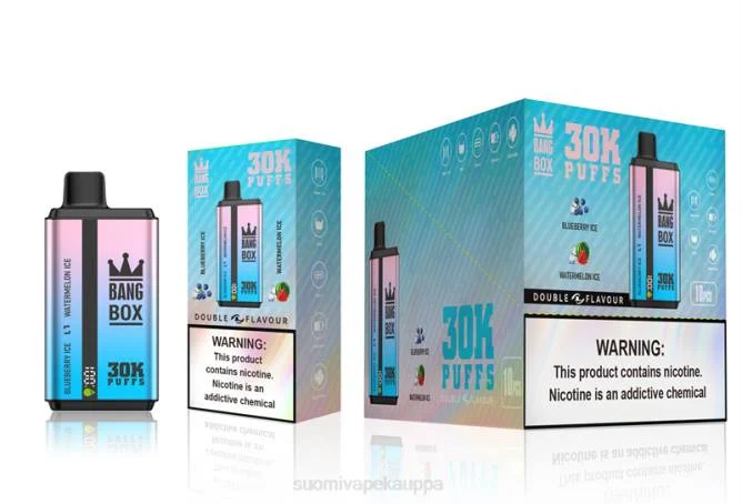 Vape Suomi – Bang Box 30 000 tuulahdusta kaksinkertaista makua TZ4V69 mustikkajää ja vesimelonijää