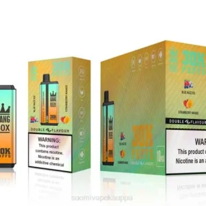 Vape Suomi – Bang Box 30 000 tuulahdusta kaksinkertaista makua TZ4V73 blue razz jää & mansikka mango