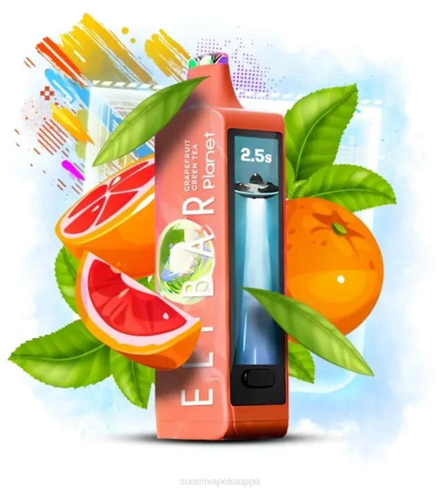 Vape Suomi – Elf Bar Planet 25 000 greippi vihreää teetä 424017