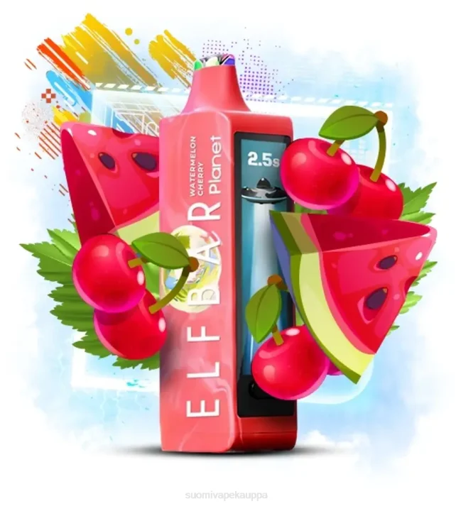 Vape Suomi – Elf Bar Planet 25 000 vesimeloni kirsikka 424021