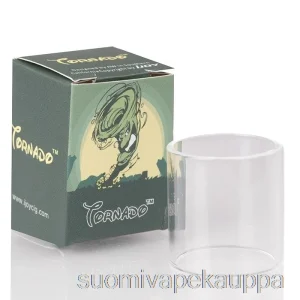 Vape Suomi Ijoy Tornado & Nano Korvaava Lasiputki Mustasta Läpikuultavaan