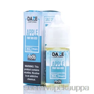 Vape Suomi Jäähedelmäsekoitus – Punaisen Omena E-mehu – 7 Daze Suolaa – 30ml 50mg
