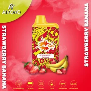 Vape Suomi – mansikka banaani Aivono AIM MAGIC 5800 mouth box savuke 0B8L93