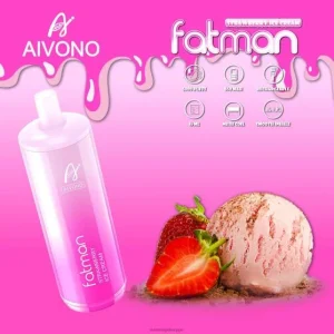 Vape Suomi – mansikkajäätelöä Aivono FATMAN 6800 0B8L21