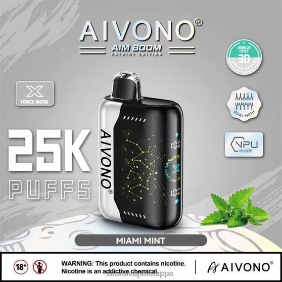 Vape Suomi – miami minttu Aivono AIM BOOM 25 000 0B8L349