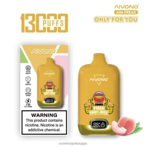 Vape Suomi – persikka hedelmämehu Aivono AIM FREAK 13 000 0B8L245
