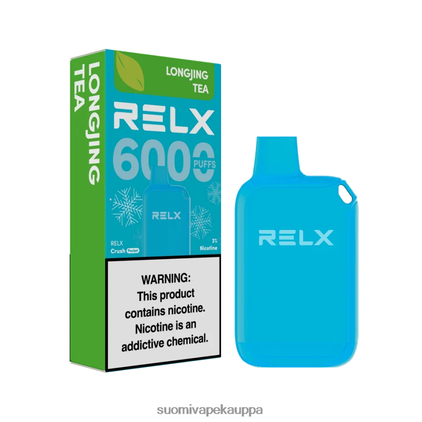 Vape Suomi – RELX Crush Pocket 6000 jäätä longjing teetä T062N29
