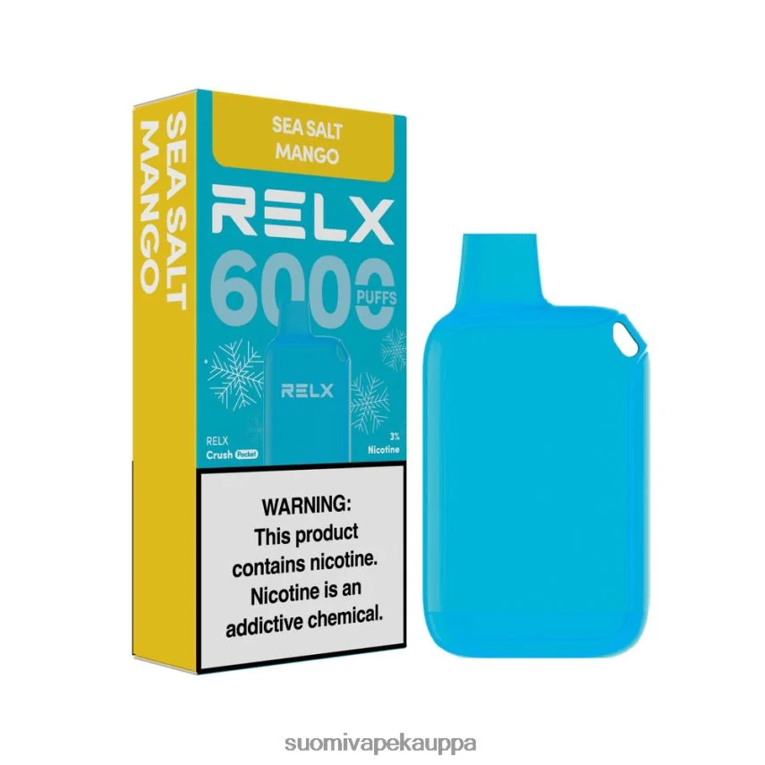 Vape Suomi – RELX Crush Pocket 6000 jäätä merisuola mangoa T062N213