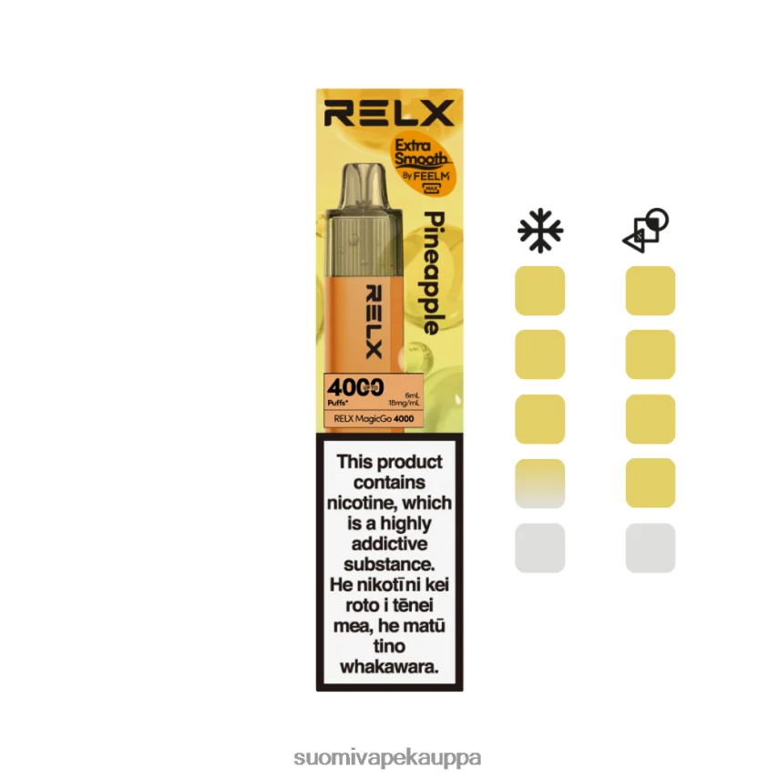 Vape Suomi – RELX MagicGo 4000 kertakäyttöinen vape ananas T062N21