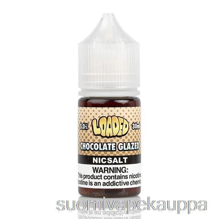 Vape Suomi Suklaakuorrutettu Munkki – Ladatut Suolat – Häikäilemättömät Höyryt – 30ml 50mg