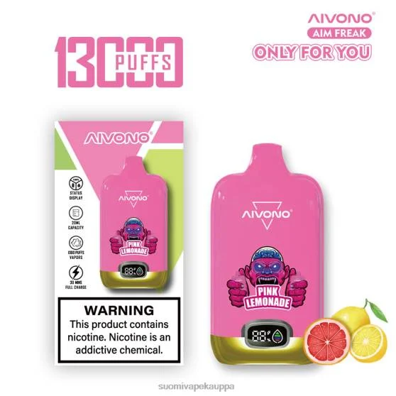 Vape Suomi – vaaleanpunainen limonadi Aivono AIM FREAK 13 000 0B8L249