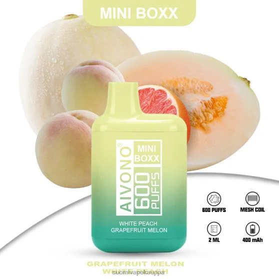 Vape Suomi – valkoinen persikka greippi meloni Aivono AIM MINI BOXX 600 0B8L241