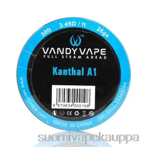 Vape Suomi Vandy Vape Erikoislankakelat Kanthal A1 – 26ga / 3.45ohm – 30ft