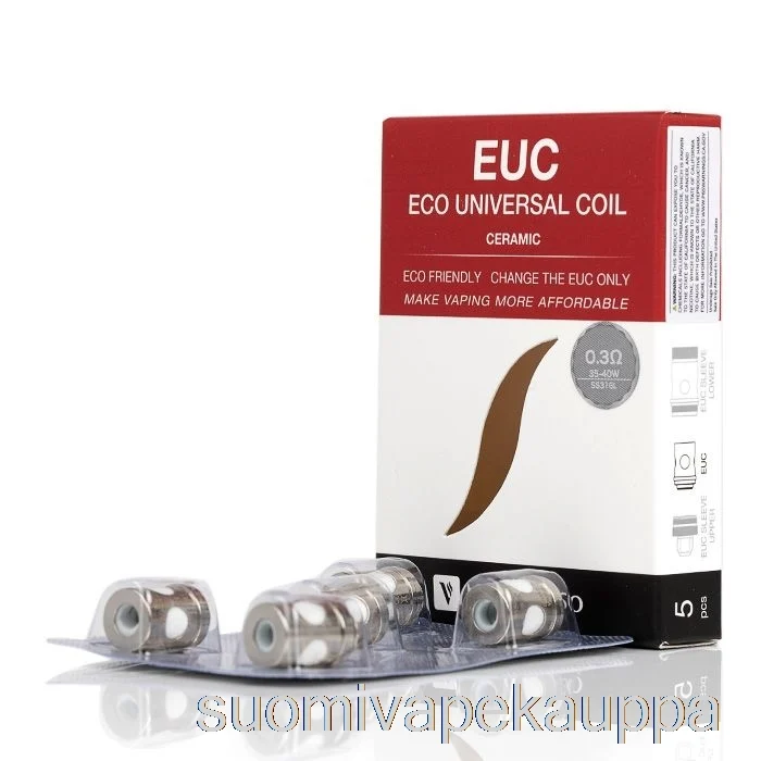 Vape Suomi Vaporesso Euc Vaihtokelat 0.3ohm Keraaminen Euc Ss316l