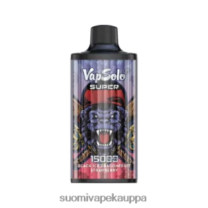 Vape Suomi – Vapsolo SUPER kertakäyttöinen vape mustajää drangofruit mansikka 4FZ6125