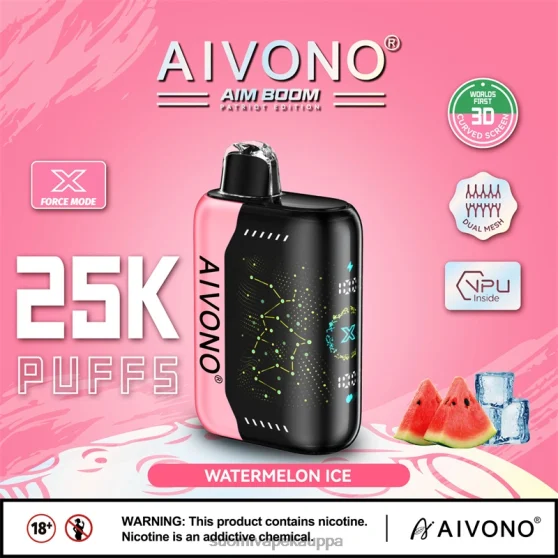 Vape Suomi – vesimeloni jäätä Aivono AIM BOOM 25 000 0B8L353